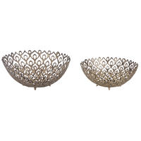 DEKOSCHALE Aluminium gold Grogol - Goldfarben, Metall (20cm) - Beliani