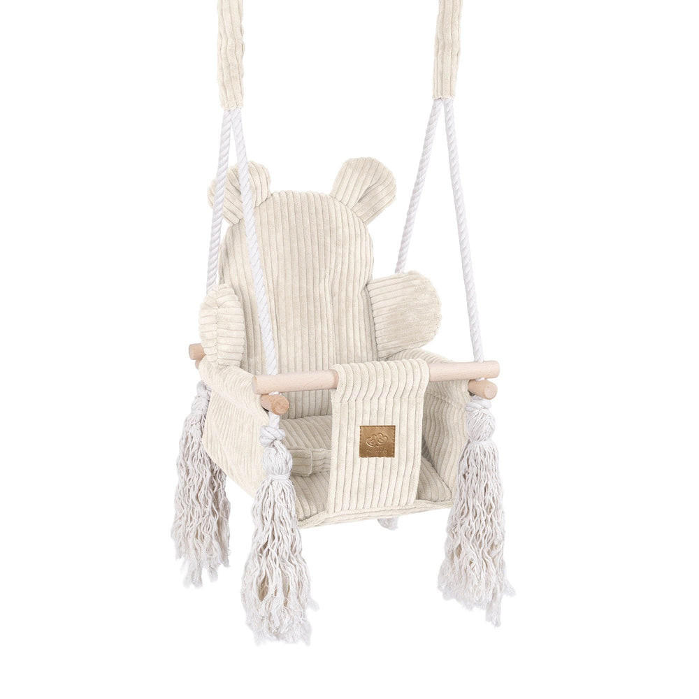SCHAUKEL FüR KINDER FüR ZU HAUSE, Aesthetic, Vanille - Beige, Textil (35/170/170cm) - MeowBaby