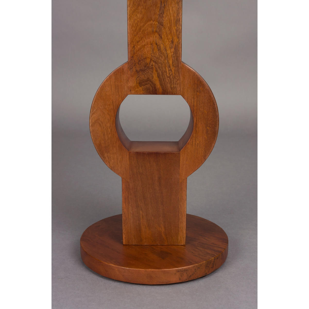 BEISTELLTISCH Tondo Rund 36 cm Braun - Braun, Holz (36/36/53cm) - Dutchbone