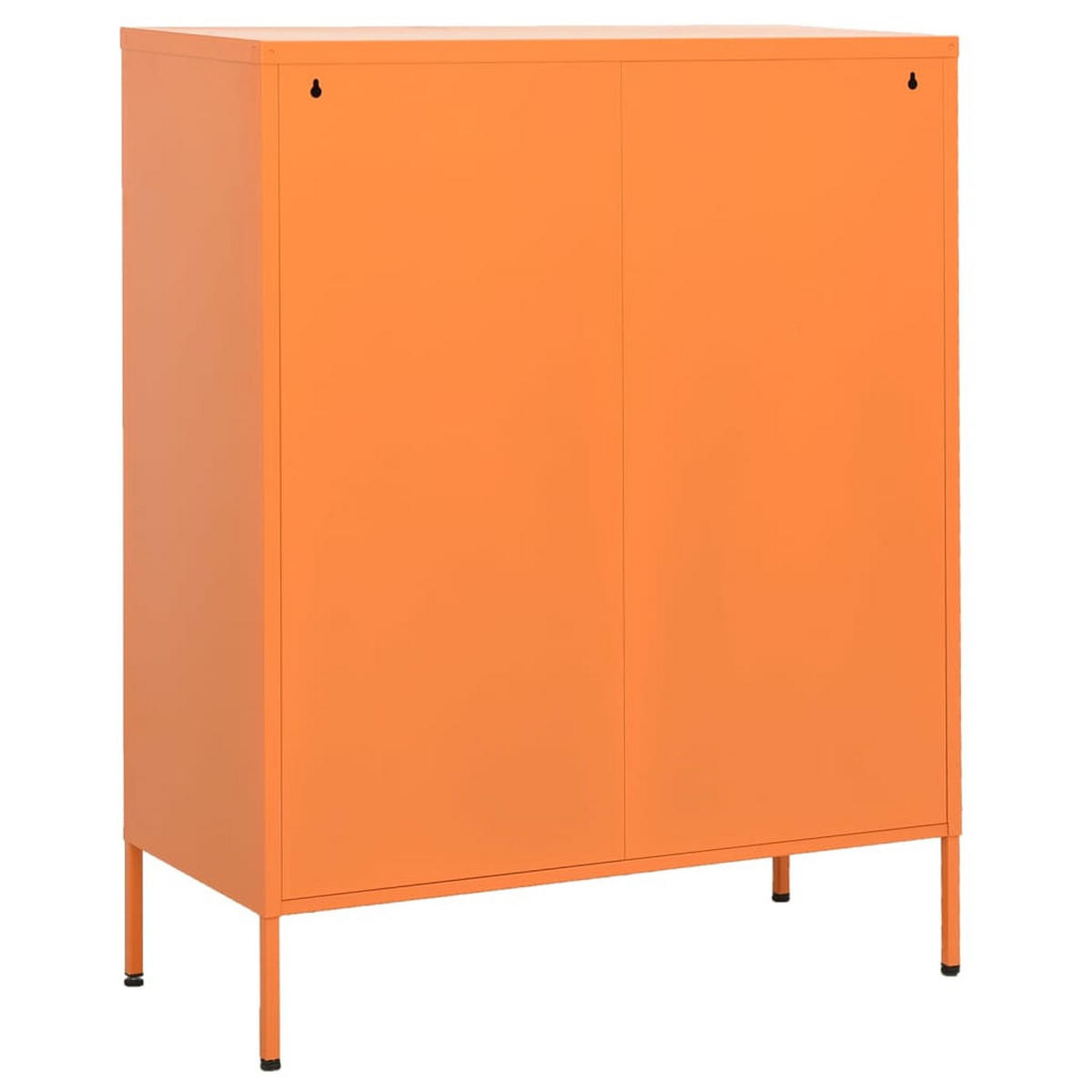 LAGERSCHRANK Orange 80/35/101,5 Cm Stahl - Orange, Metall (80/101.5/35cm) - vidaXL