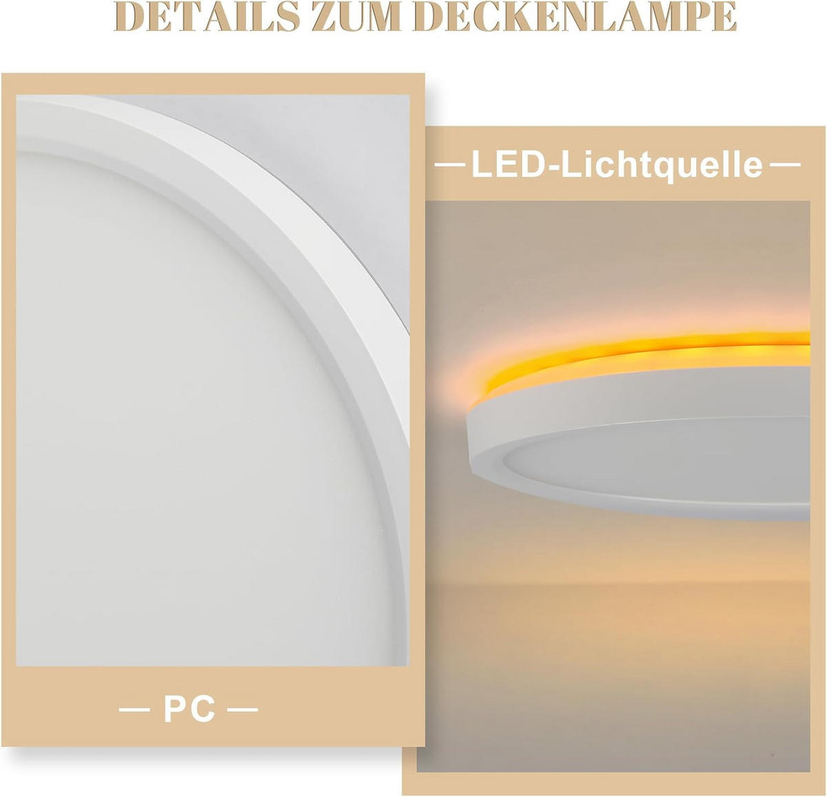 LED-DECKENLEUCHTE Helligost 22/2.6/22 cm - Weiß, Kunststoff (22/22/2.6cm) - ZMH