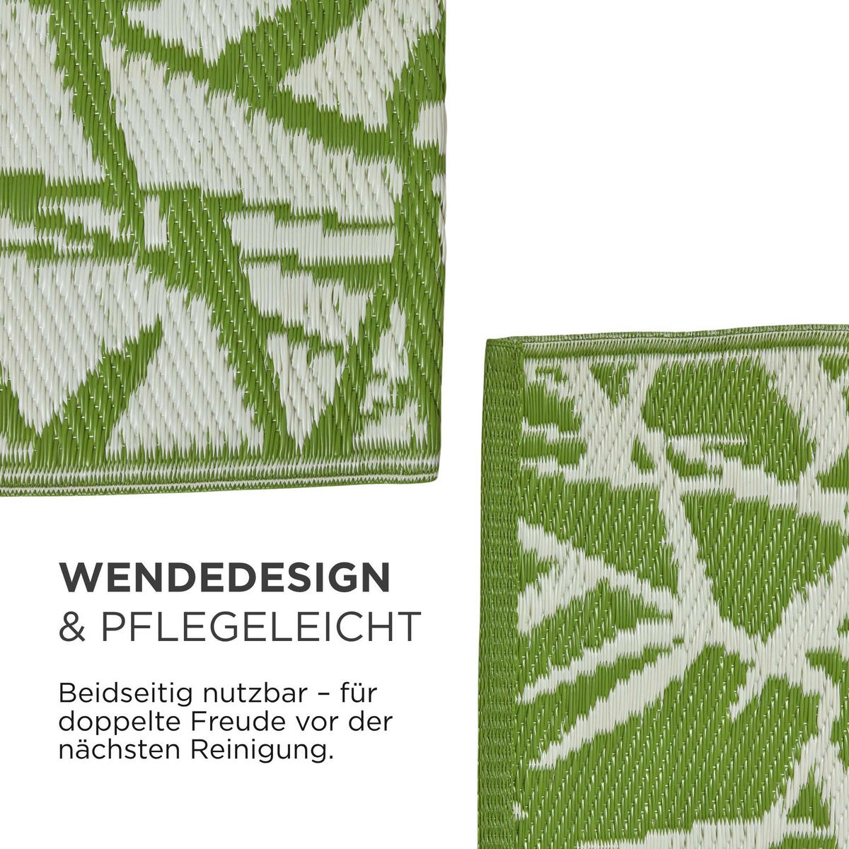 OUTDOORTEPPICH Zena floral gemustert 180/270 cm - Grün, Kunststoff (180/270cm) - Homescapes