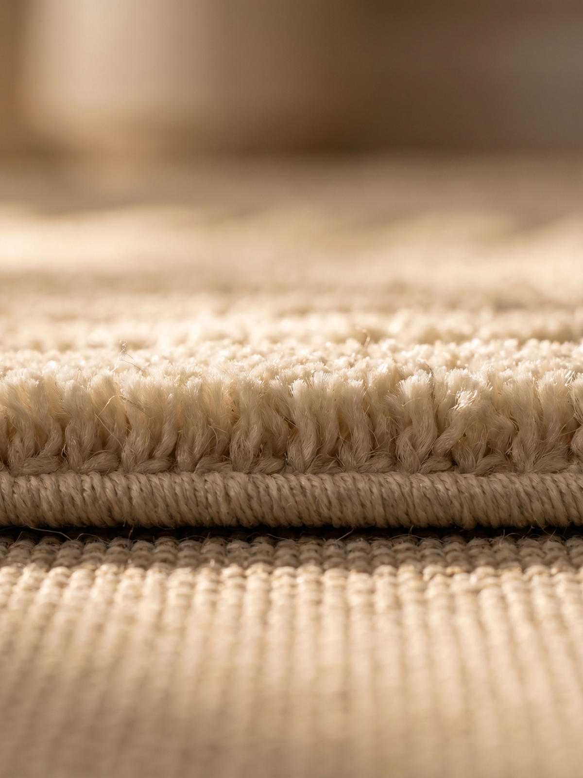 TEPPICH Wohnzimmer Hoch-Tief 3D-Effekt Organische Bögen mit 3D-Effekt OEKO-TEX 3D-Relief Boho Creme 60x110 – RIGI - Creme, Textil (60/110cm) - KADIMA DESIGN