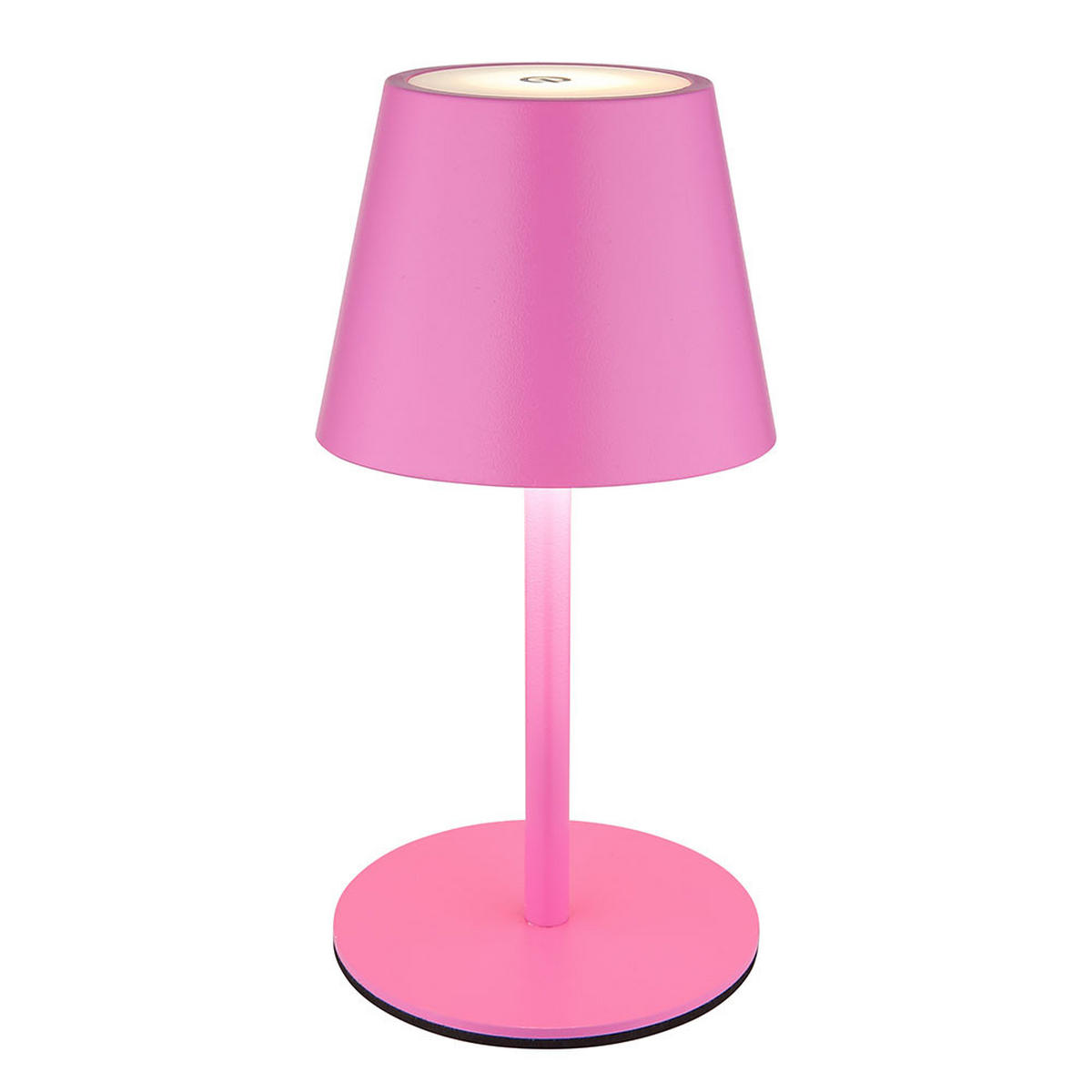 LED AUSSENLEUCHTE Vannie Rosa opal 2er Set - Rosa, Metall (11.5/11.5/36cm) - Globo Lighting