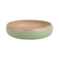 SCHALE Puro Sphere 30/30/8 cm - Grün, Naturmaterialien (30cm) - Present Time