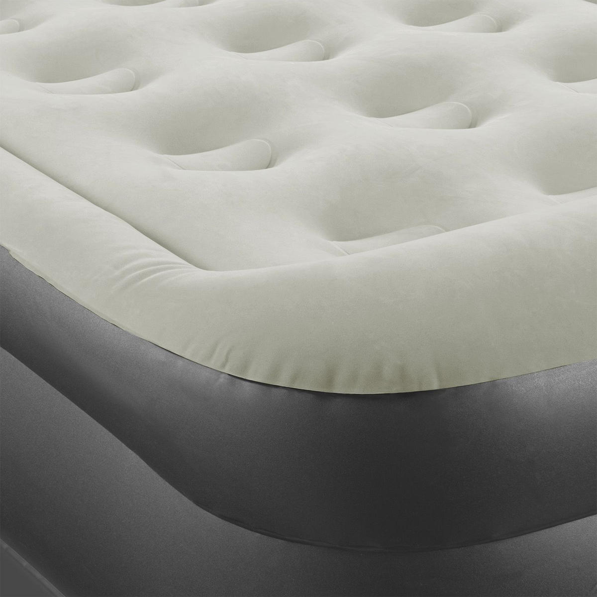 LUFTBETT Sapri M grau / anthrazit inkl. Tragetasche - Grau, Kunststoff (87/185cm) - Juskys