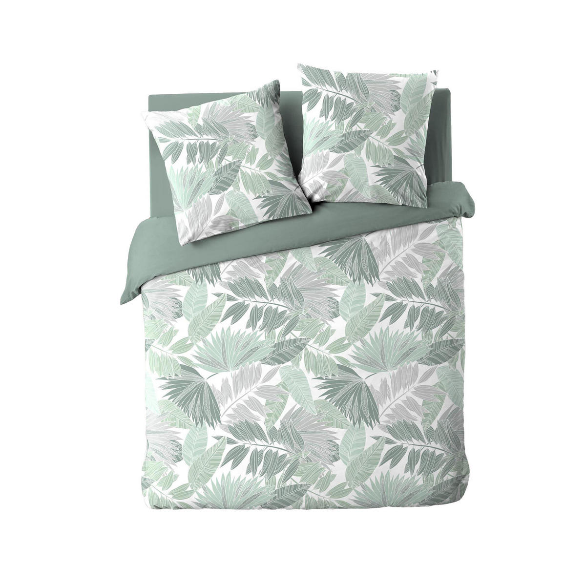 BETTWÄSCHE Epicea 240/220 cm 3-teilig - Grün, Textil (220/240cm) - Douceur d´intérieur