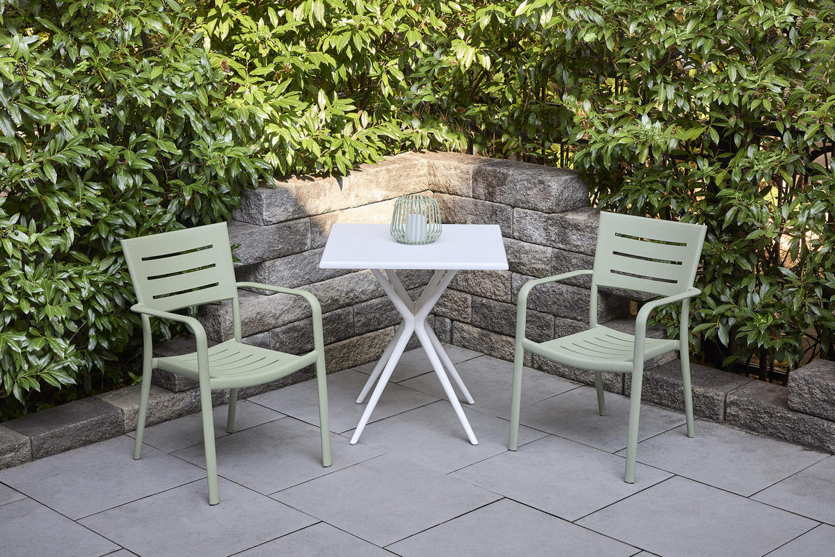 STAPELSTUHL Moroni 56x53x79 cm, Kunststoff, Grün - Grün, Kunststoff (53/79/56cm) - dasmöbelwerk