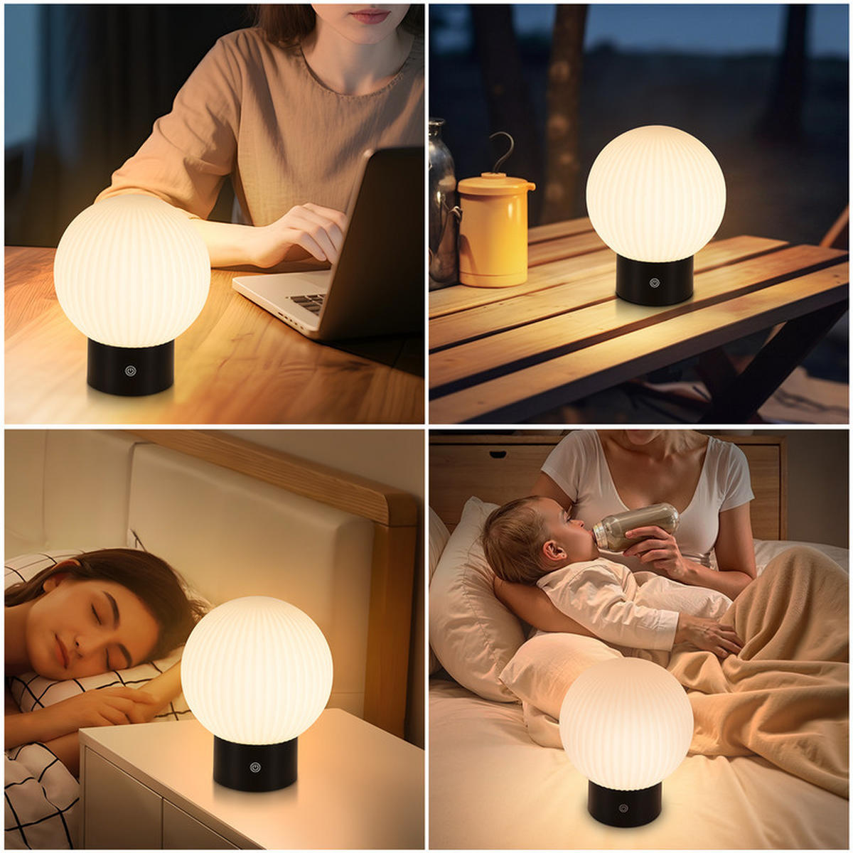 LED-TISCHLEUCHTE BUCH Ⅲ 16/16/9 cm - Weiß, Glas (16/16/9cm) - Nettlife