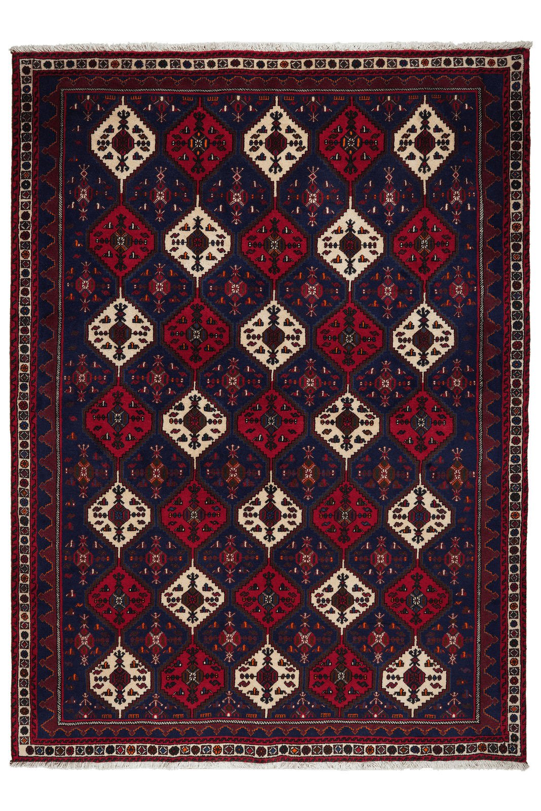 ORIENTTEPPICH handgeknüpft Afshar Blau 239/174 cm Schurwolle - Blau, Textil (174/239cm) - Looma