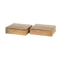 NACHTTISCH Layer Braun 25/30/80 cm 2er-Set - Braun, Holz (30/80/25cm) - Hoyz Collection