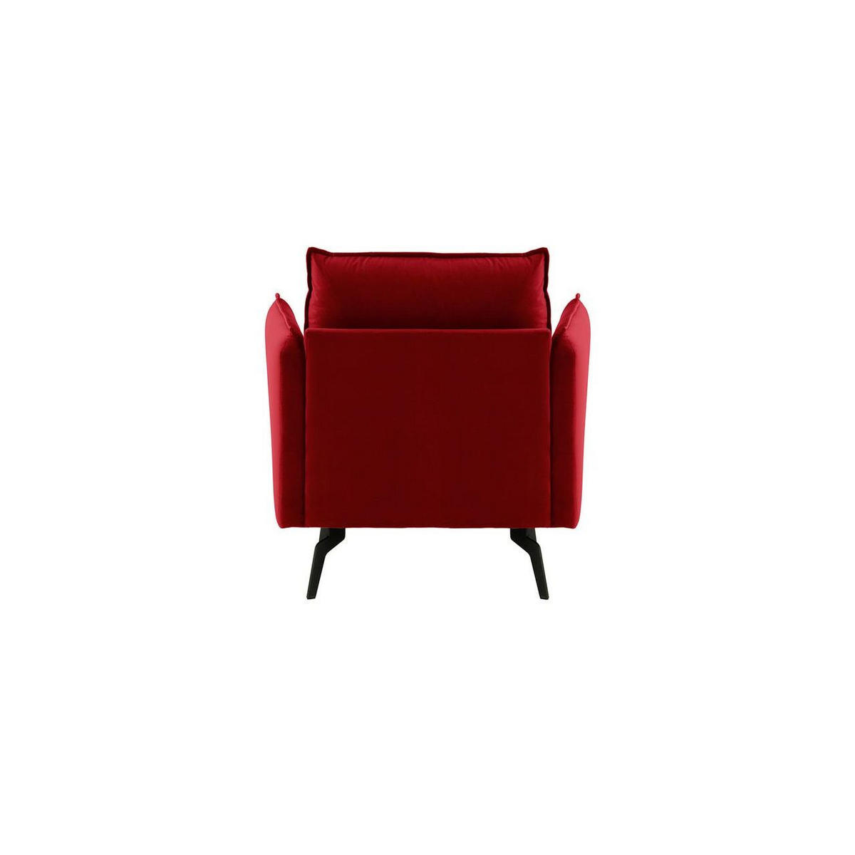 SESSEL Layla-Velluto 7 - Rot, Holz/Textil (105/95/98cm)