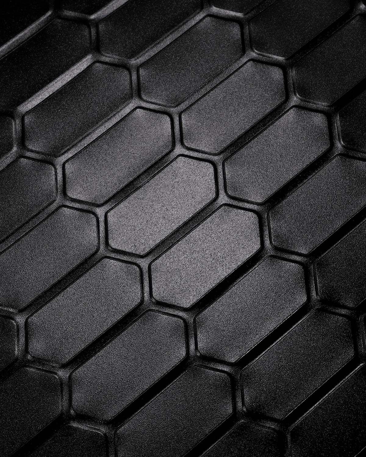 FLIESENAUFKLEBER 1 Stück 30,5 x 30,5 cm Selbstklebende Fliesen - Noce Favo - Schwarz, Kunststoff (30.5/0.16/30.5cm) - Mazovia