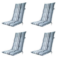GARTENSTUHLKISSEN Righe 123/50 cm 4er-Set - Grau, Textil (50/7/123cm) - Madison