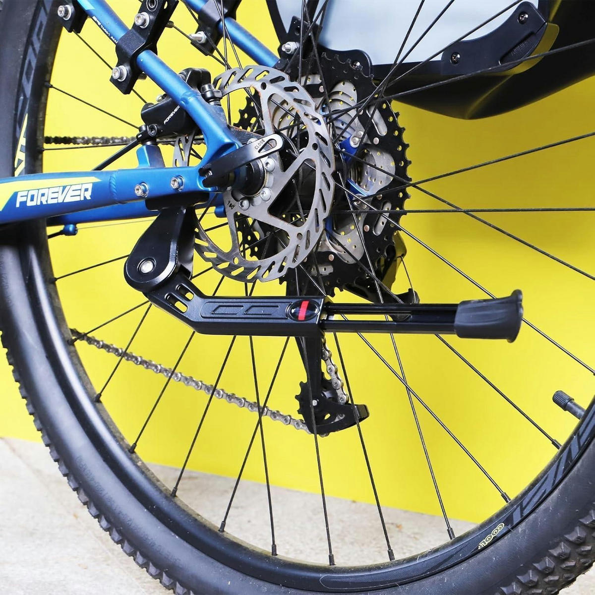FAHRRADSTÄNDER Aluminium für 24-29 Zoll Fahrräder - Silberfarben, Metall (7.8/5.5/34.5cm)