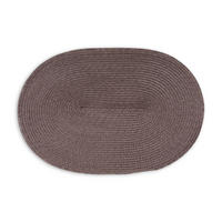 TISCHSET Oval, Kunstfaser, Taupe, 45 x 31 cm, 6652 - Beige, Kunststoff (45/31/1cm) - Continenta