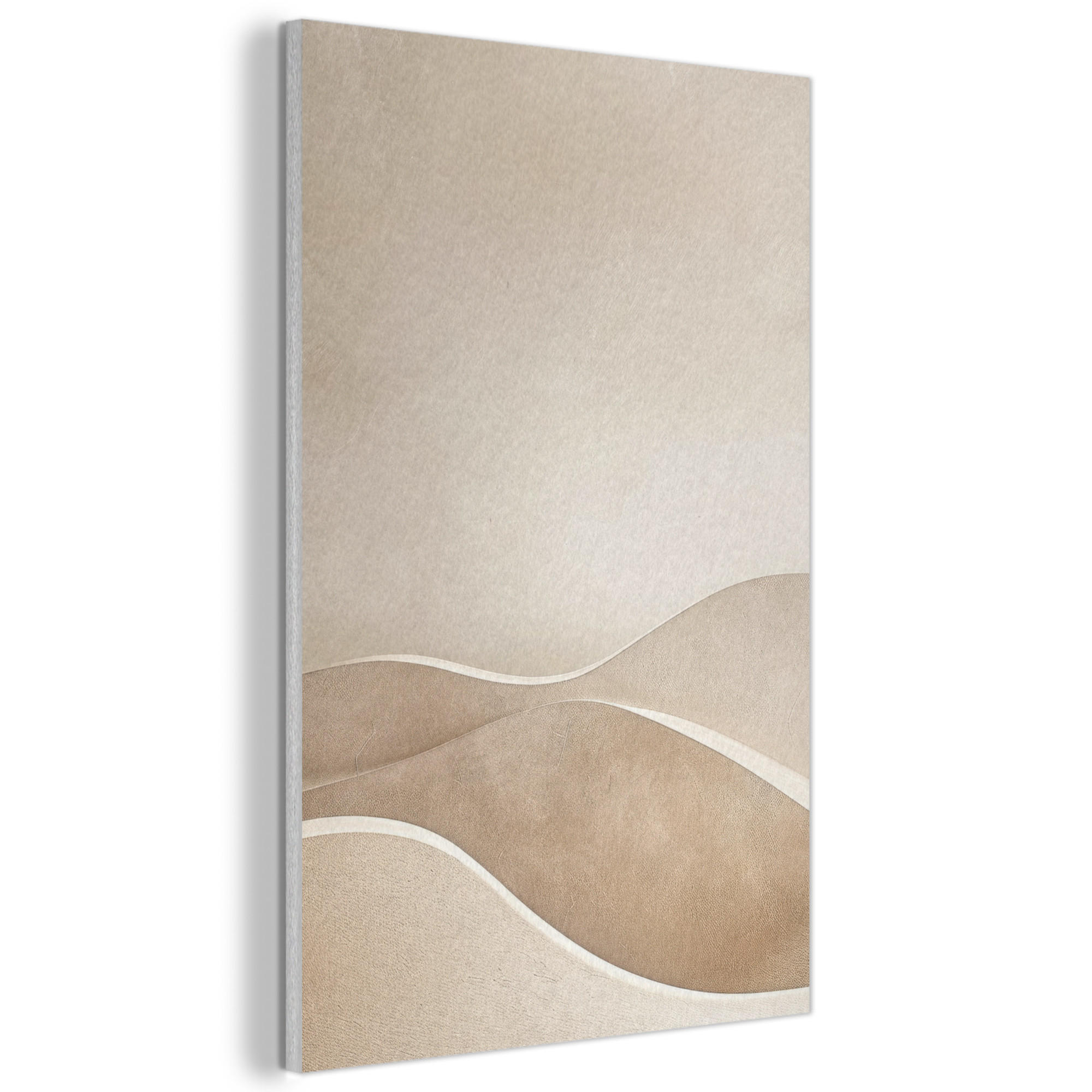 AKUSTIKBILD Beige - Natur - Abstrakt - Modern Wanddeko 60x90 cm - Beige, Kunststoff (60/90/0.9cm) - MuchoWow