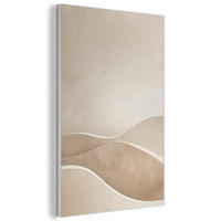 AKUSTIKBILD Beige - Natur - Abstrakt - Modern Wanddeko 60x90 cm - Beige, Kunststoff (60/90/0.9cm) - MuchoWow