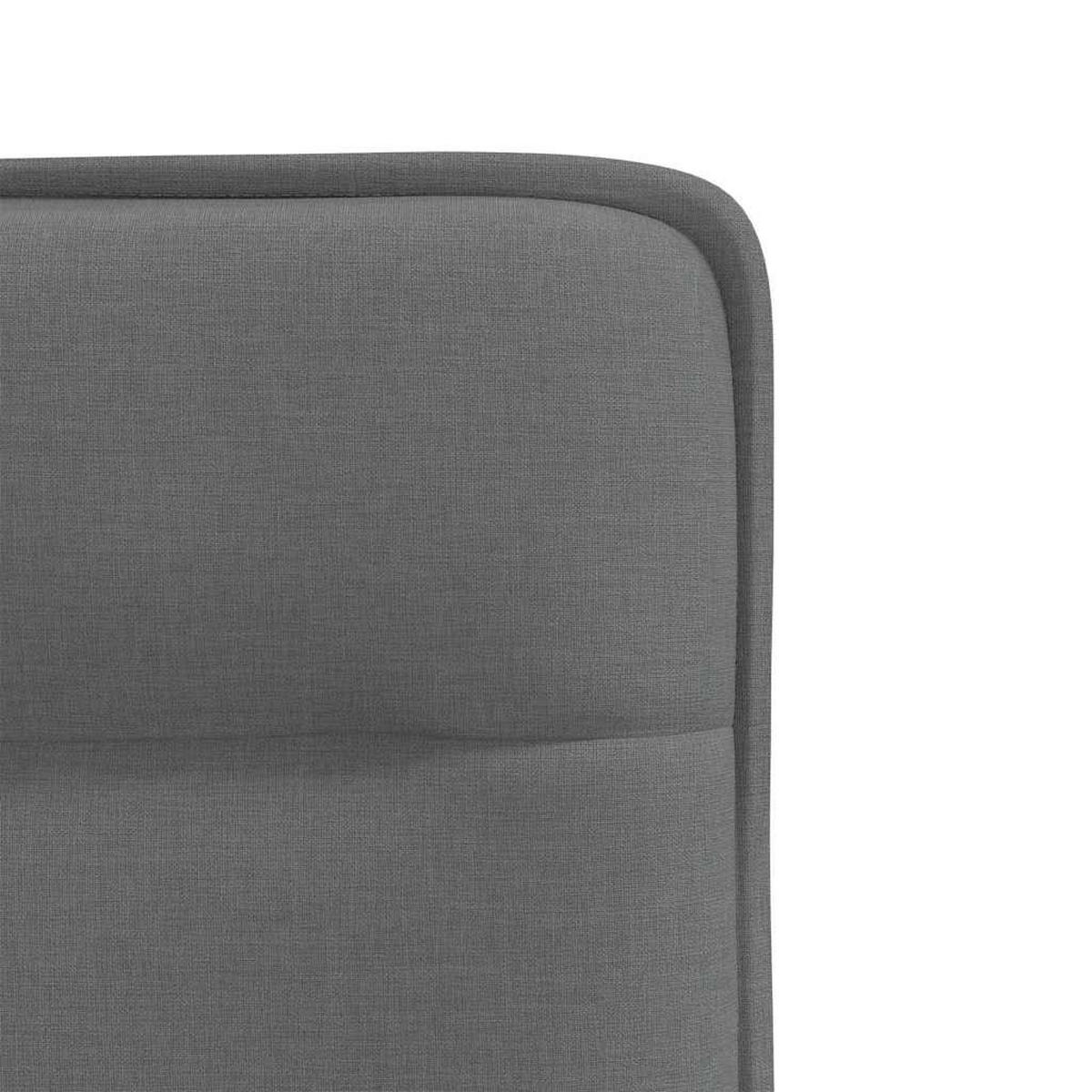 ESSZIMMERSTÜHLE 2 Stk. Dunkelgrau Stoff 46.5*53*84cm - Dunkelgrau, Metall (46.5/84/53cm) - ZMH