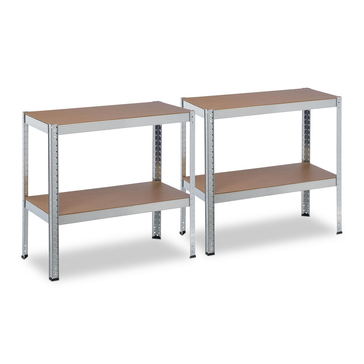SCHWERLASTREGAL - Multicolor, Holzwerkstoff/Kunststoff (80/157/40cm) - Relaxdays