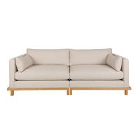 SOFA 3-SITZER Blossom Eiche Sand/ Beige - Beige/Creme, Textil (230/80/101cm) - Zuiver