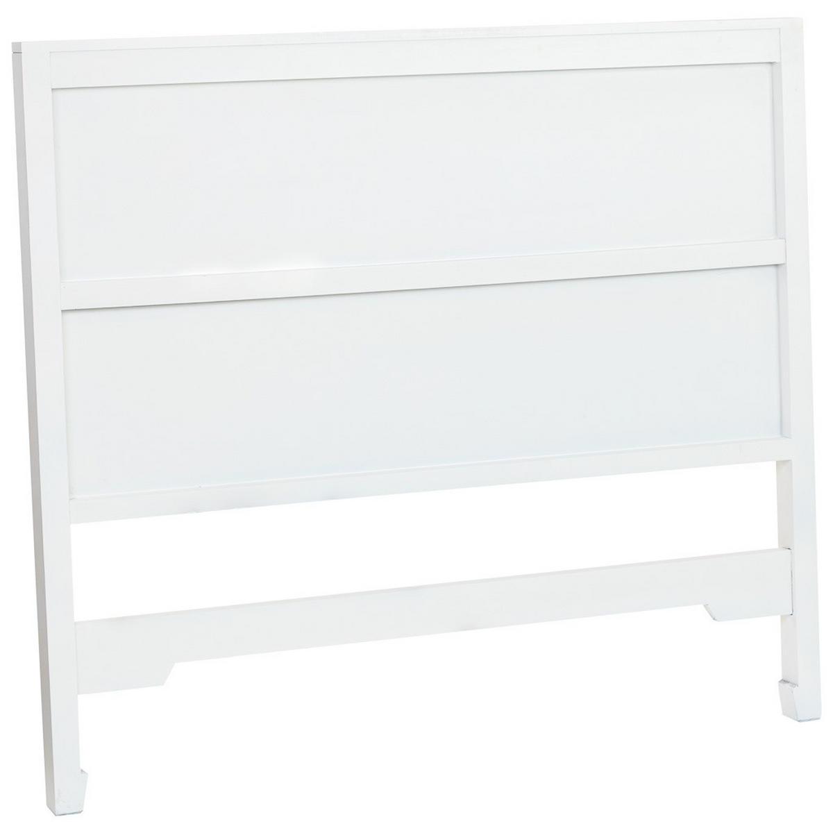 KOPFTEIL aus Holz und Gitter, weiß, 150x5x130cm - Weiß, Holz (150/130/5cm) - Wanderlust