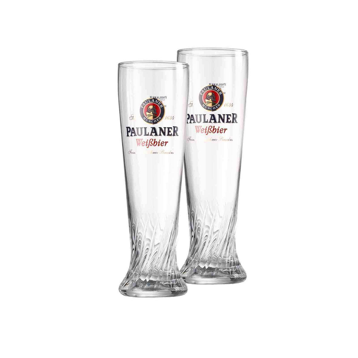 WEIZENBIERGLÄSER Paulaner transparent 500 ml 2er Set - Transparent, Glas (0.5L) - Ritzenhoff Breker