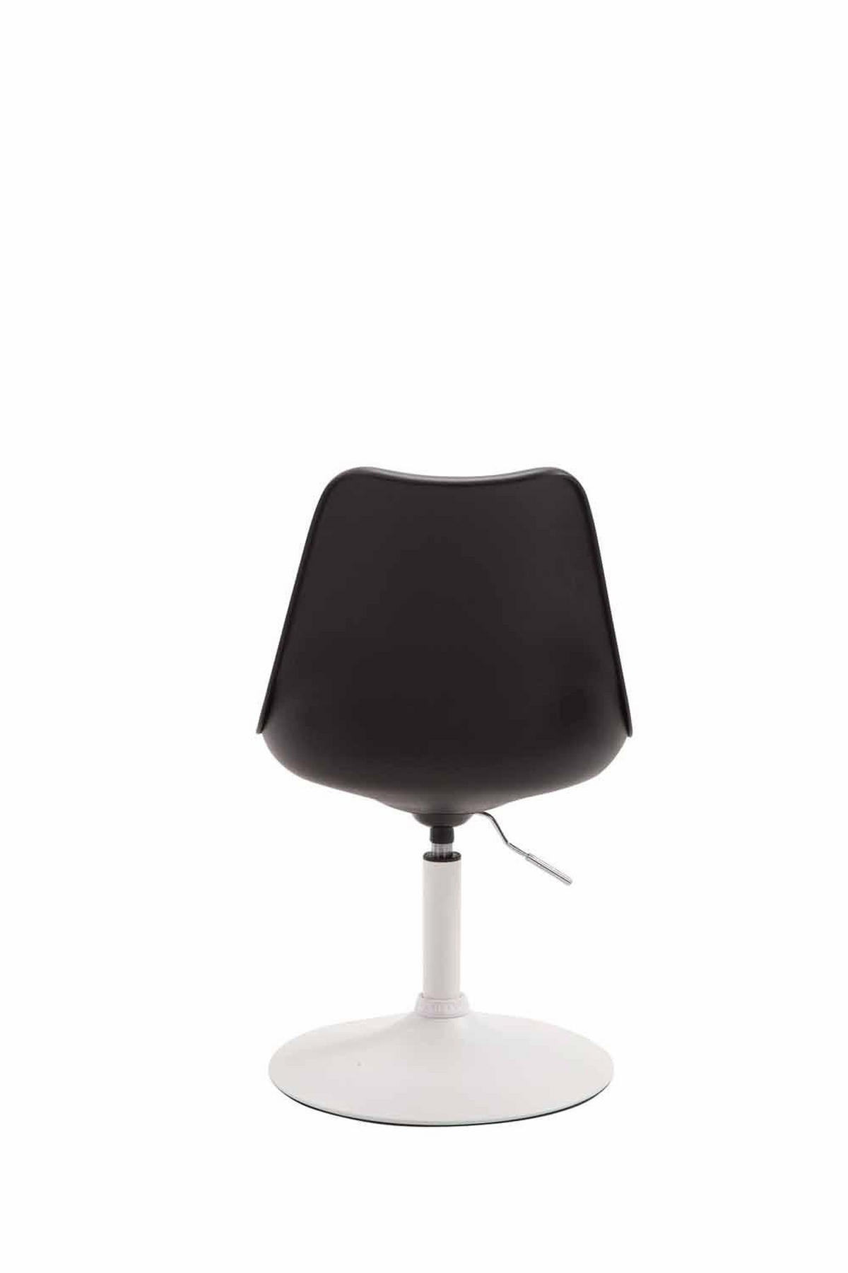 DREHSTUHL Kunststoff schwarz - Schwarz/Weiß, Kunststoff/Metall (48/76/57cm) - CLP