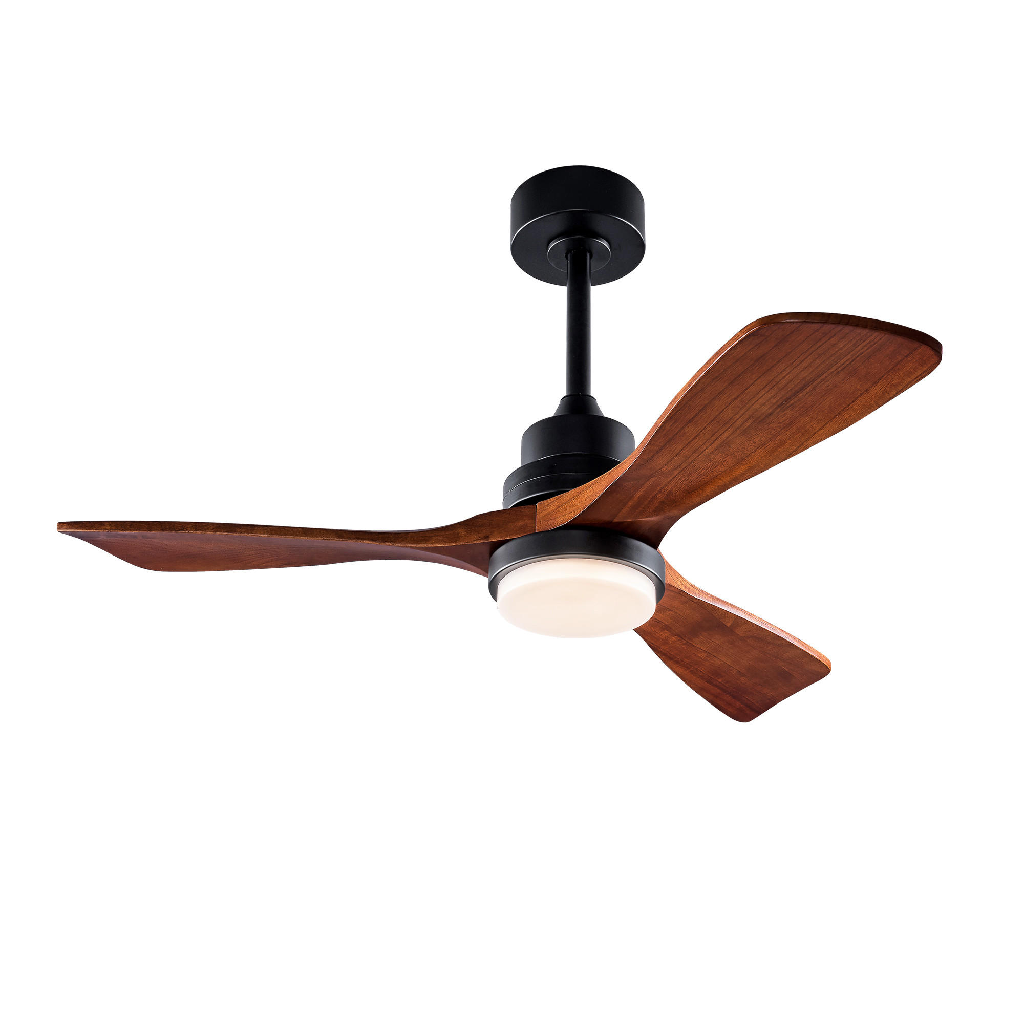 DECKENVENTILATOR DE-16240 42 Zoll mit Fernbedienung & reversibel - Walnussfarben, Holz/Metall (107/107/45cm) - ComfortXL