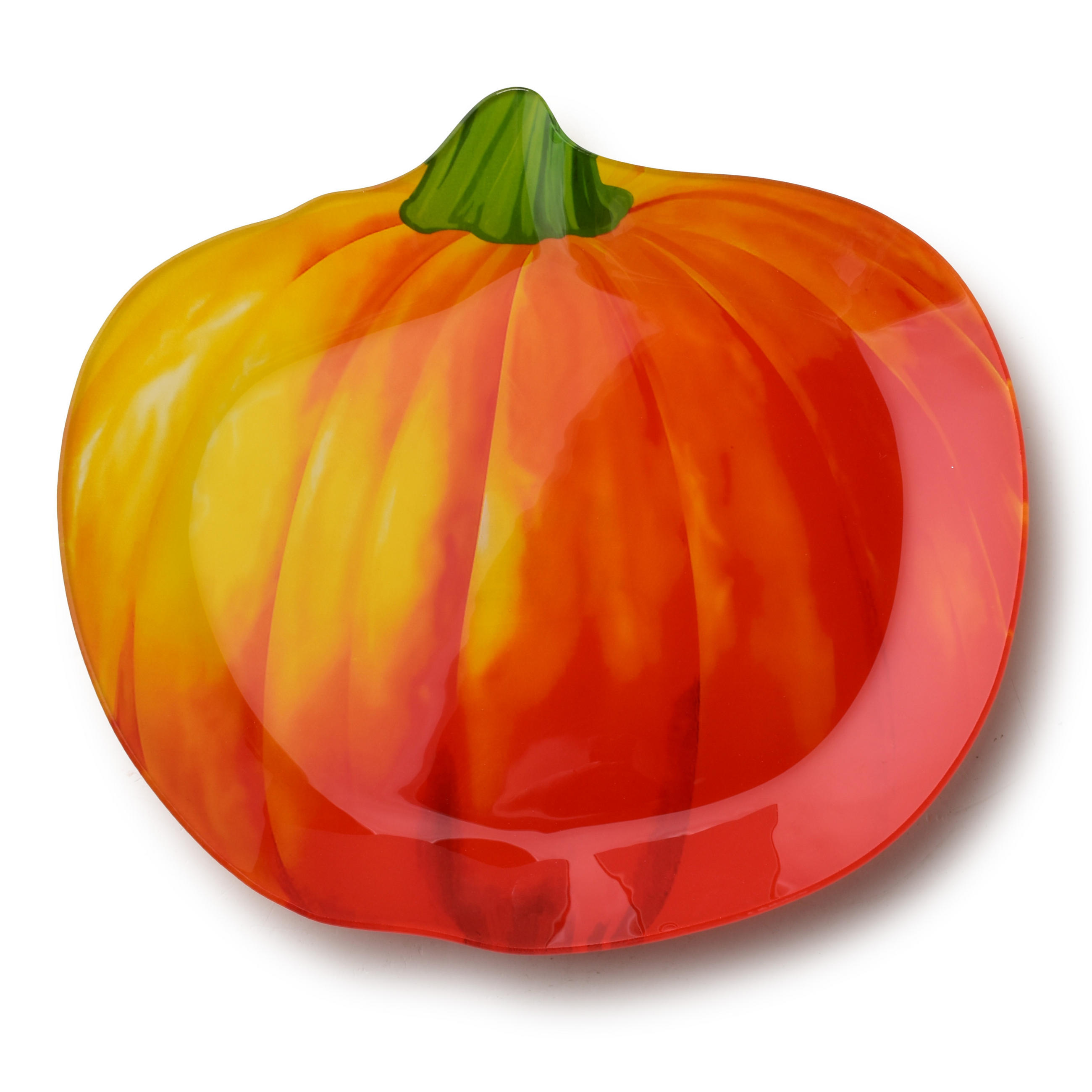 TELLER Aria Fresh Orange 25,6/27,4/2,3cm Glas - Orange, Glas (28/3/27cm) - Mondex