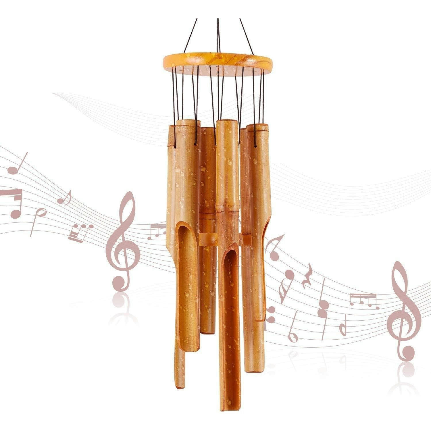 WINDSPIEL Bambus 81 cm - Braun, Naturmaterialien (12.7/12.7/81cm)
