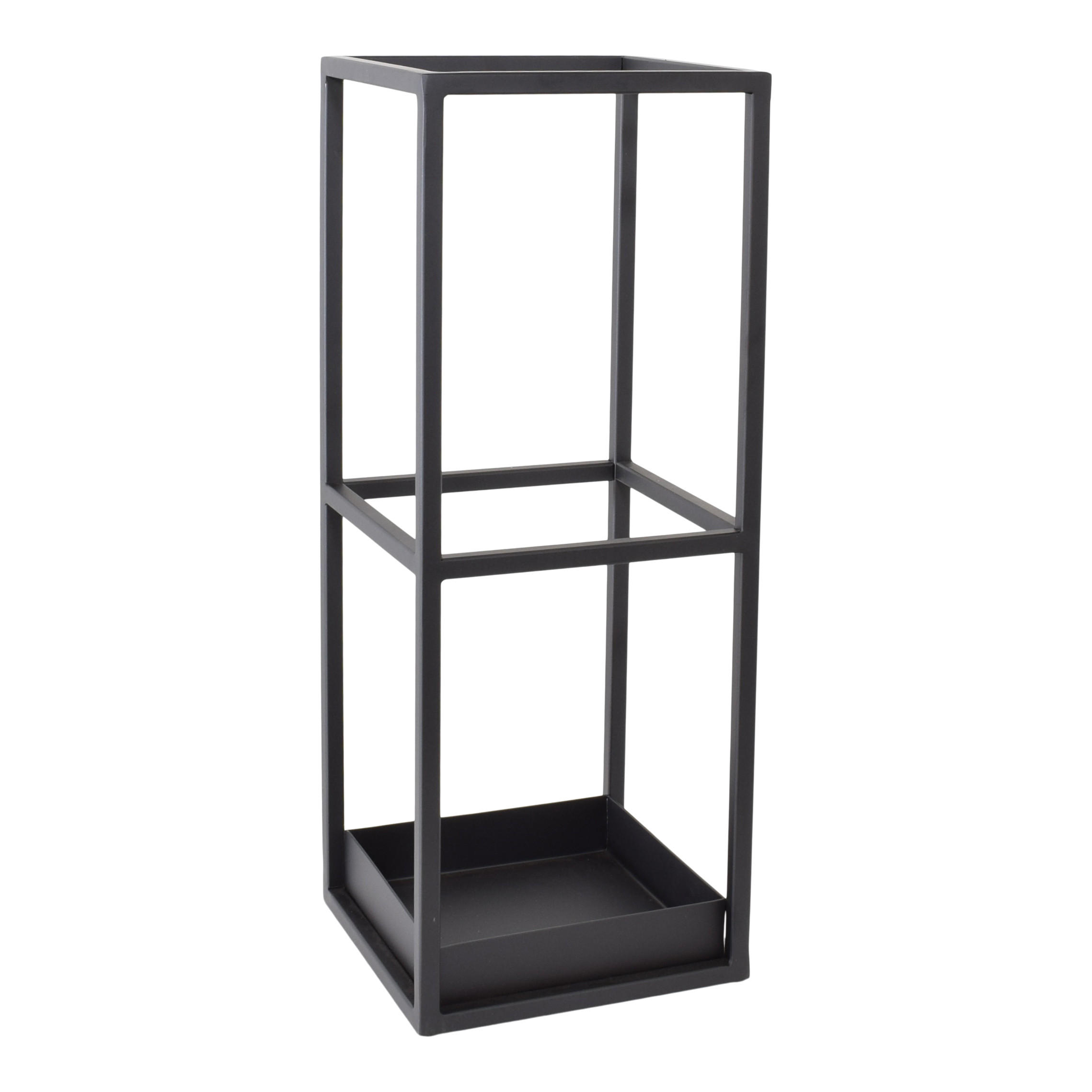 SCHIRMSTÄNDER Stormy Schwarz - Schwarz, Metall (20/53/20cm) - LOFT42