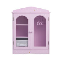 PUPPENSCHRANK Holz, Rosa, 53cm - Pink, Holzwerkstoff (23/53/43cm) - Teamson Kids