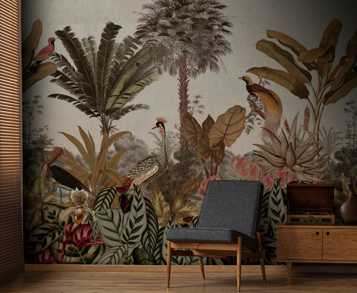 FOTOTAPETE - Dschungel von Borneo - Grün, Papier/Kunststoff (300/280cm) - Art for the Home