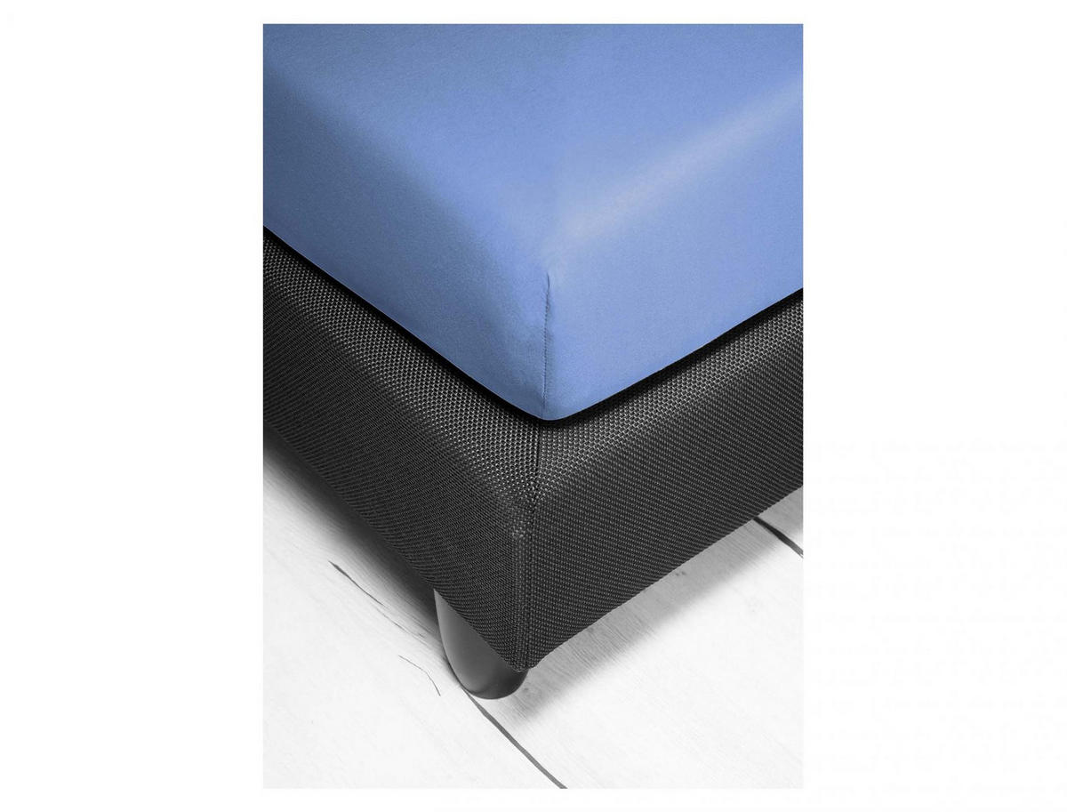 SPANNBETTTUCH ORION 0009 - Blau, Textil (100/200cm) - Irisette