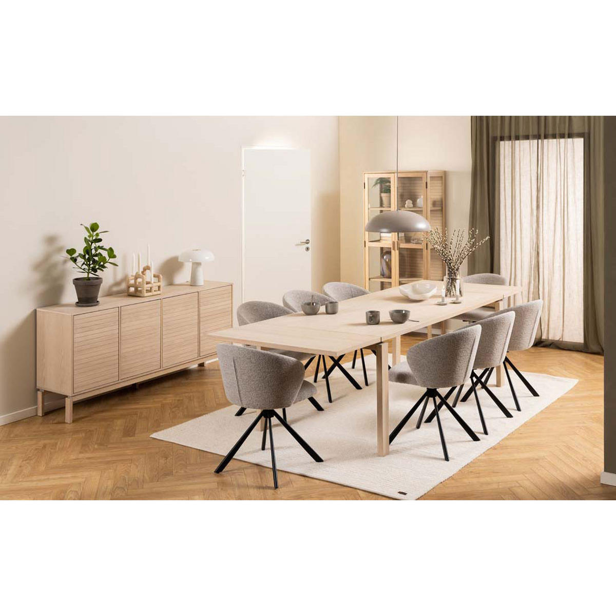 2ER Set ESSZIMMERSTUHL Beige - Beige, Textil (46/80/58cm) - ebuy24