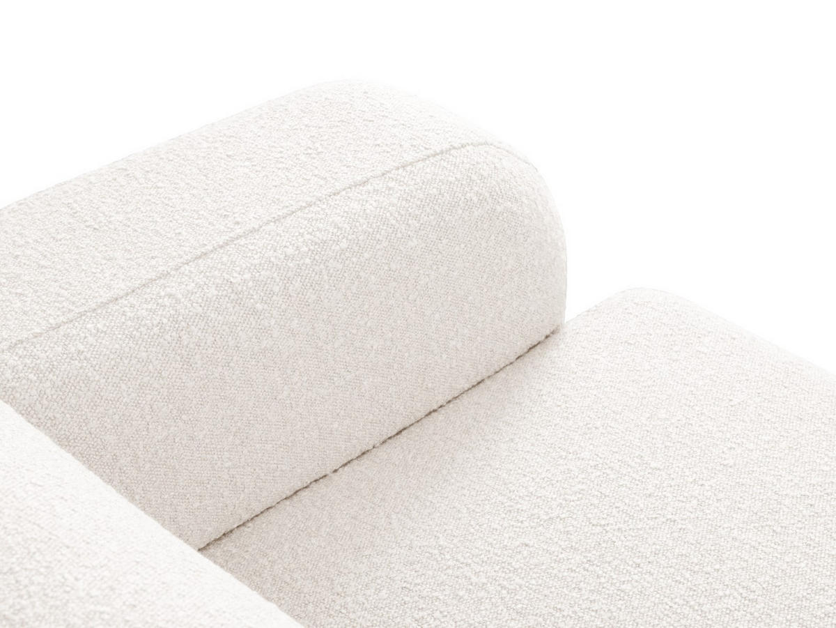 ECKSOFA links Molino aus Boucle weiß 6 Sitzplätze - Weiß, Textil (250/315cm) - Micadoni