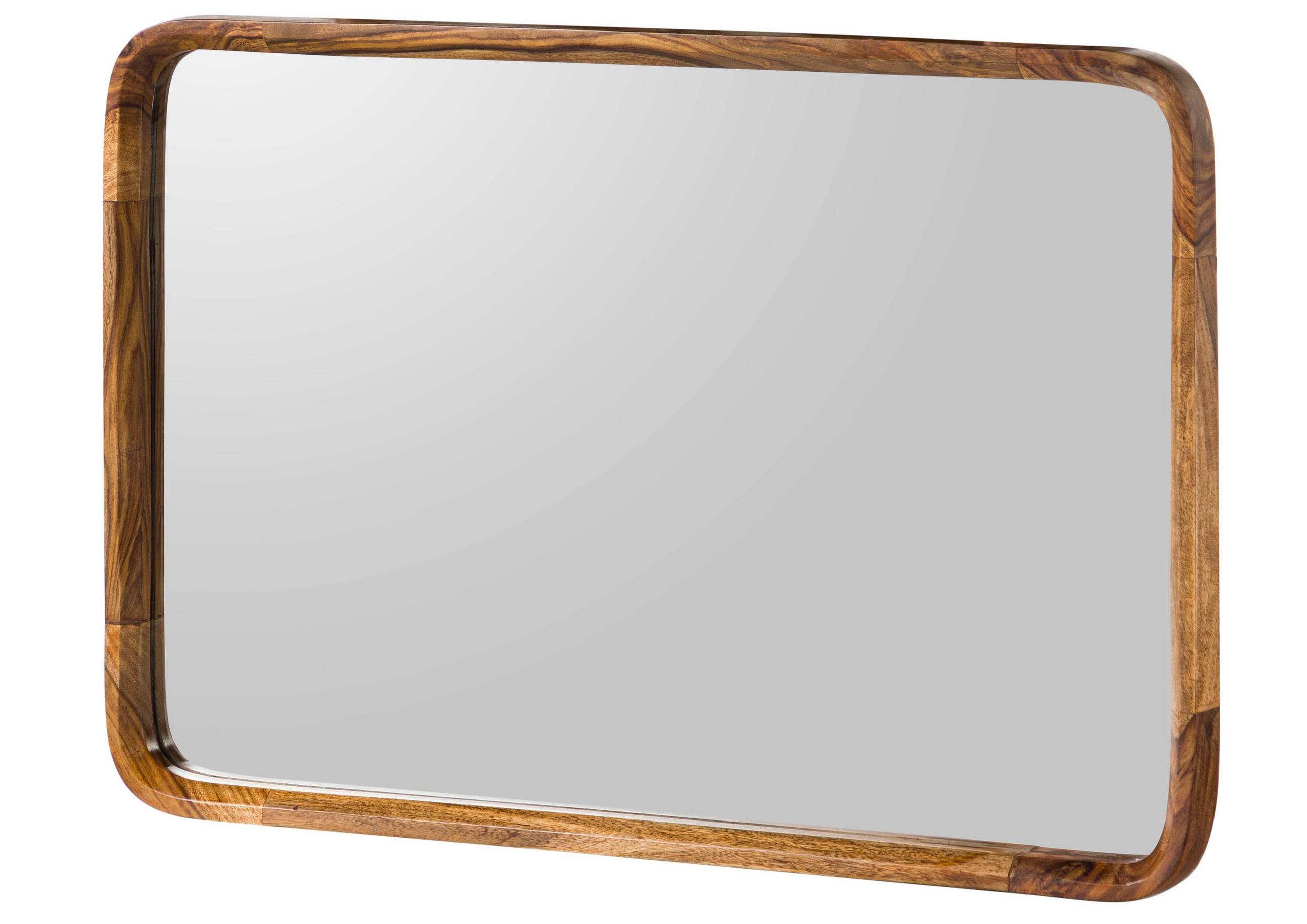 WANDSPIEGEL Sheesham 60x5x90 hellbraun lackiert MAILAND #140 - Braun, Holzwerkstoff (60/90/5cm) - Massivmoebel24