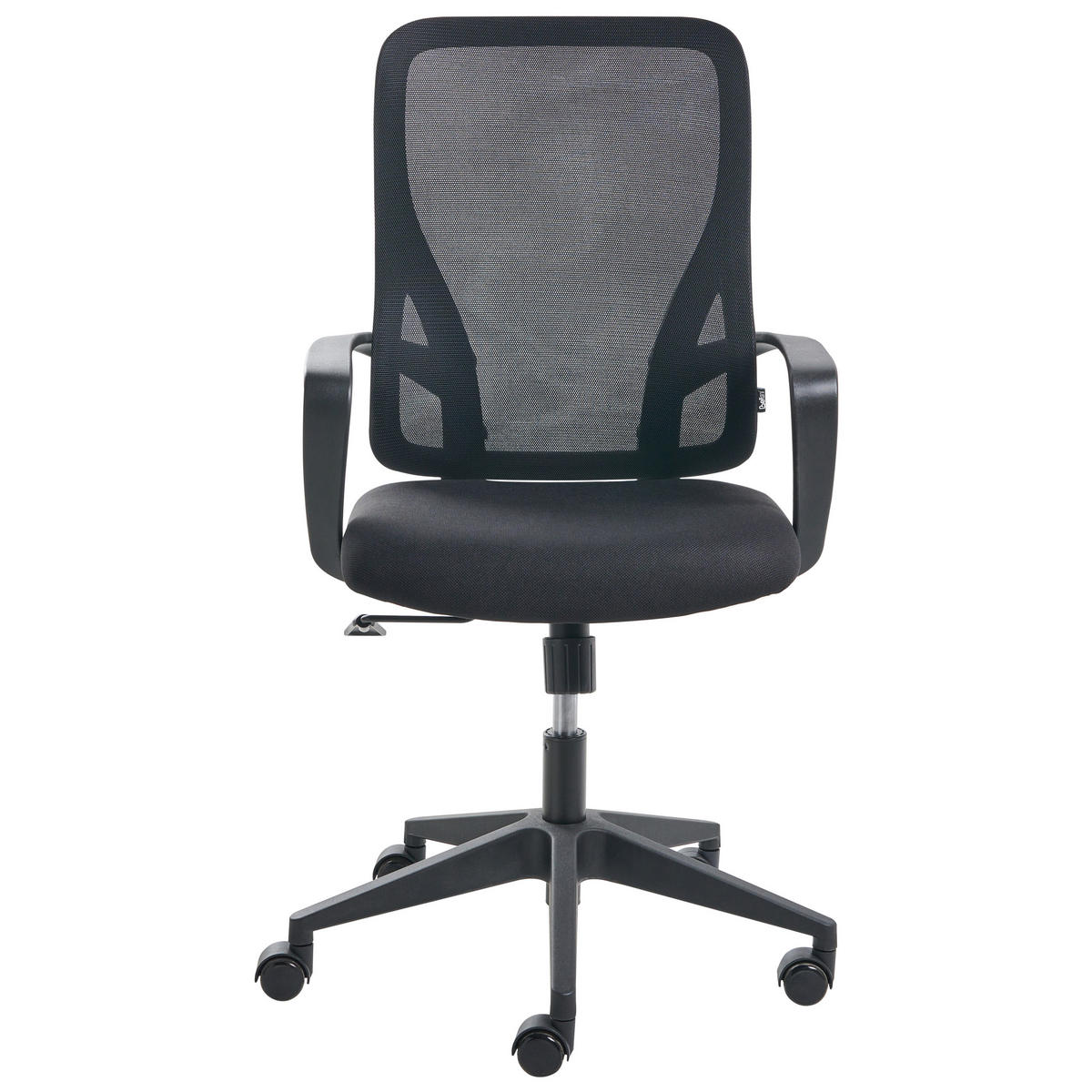 BÜROSTUHL Schwarz Luma - Schwarz, Textil (60/98/60cm) - Beliani