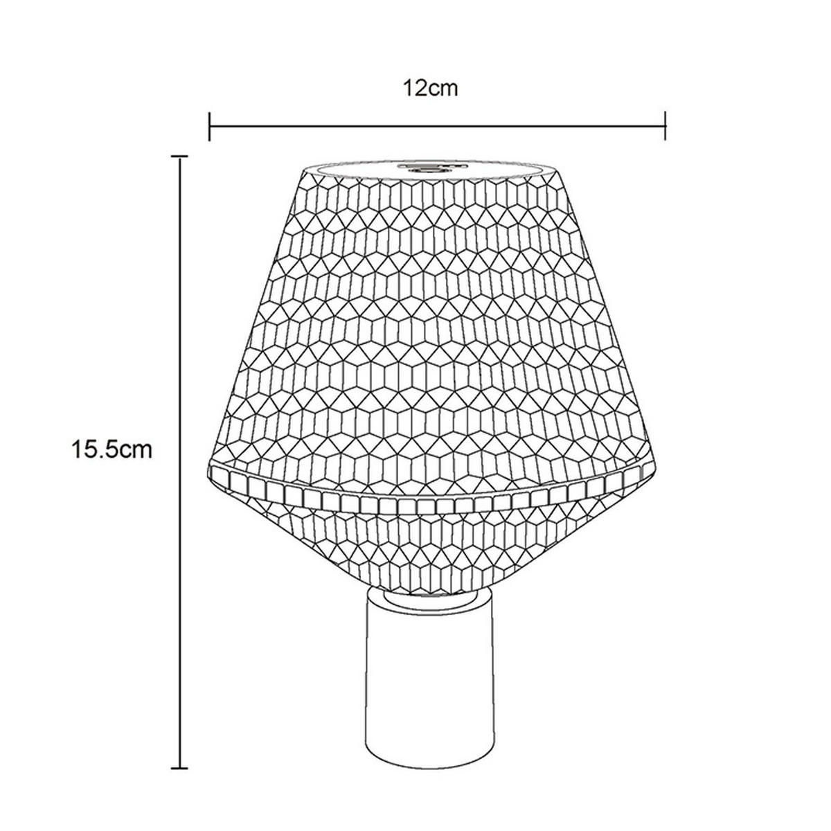 LED TISCHLEUCHTE Kristalloptik Klar - Klar, Kunststoff (12/12/15.5cm) - Globo Lighting