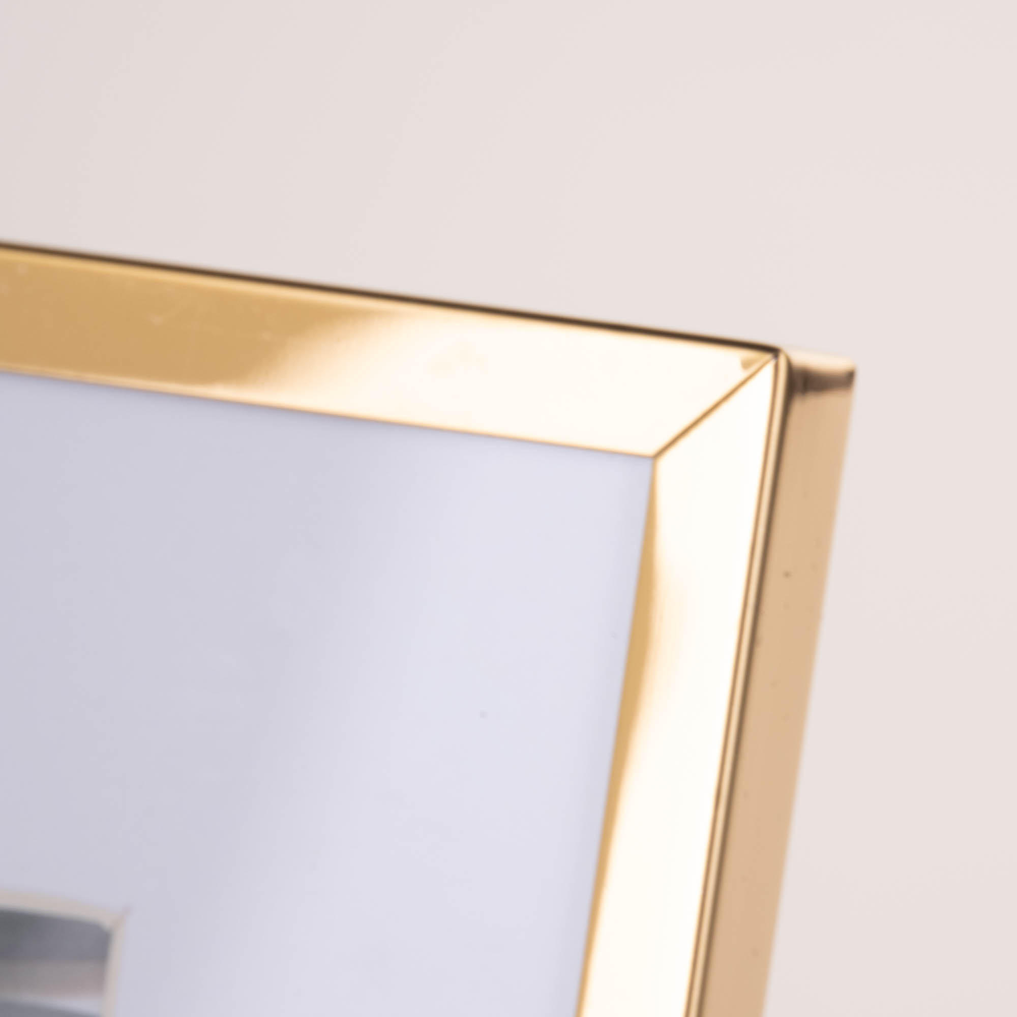 BILDERRAHMEN Metall mit Passepartout 20,8/15,5 cm - Goldfarben, Metall (15.5/1/20.8cm) - Home Styling Collection