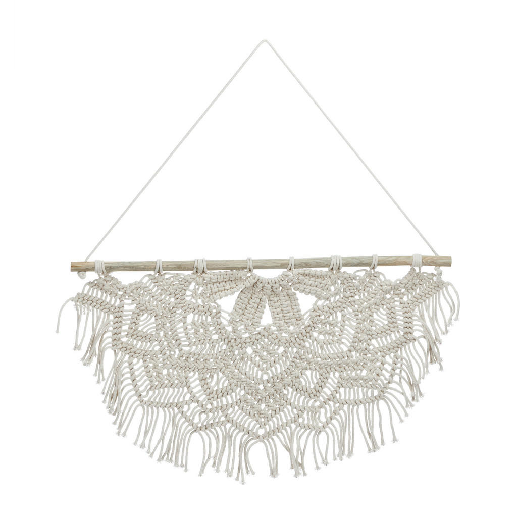 DECORAȚIUNE Crem macramé 65x60,5 cm