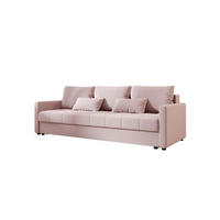 SOFA MOS mit Schlaffunktion COSMIC 14 mit Stauraum - Pink, Textil (84/72/220cm) - Bedante