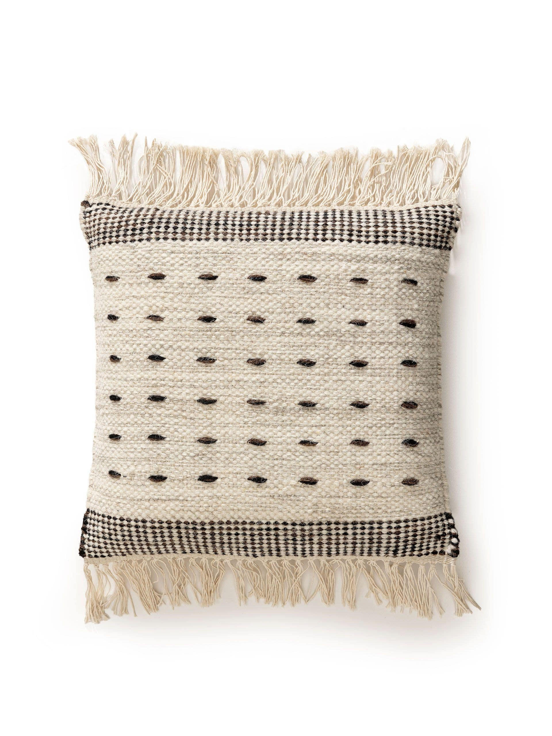 KISSENBEZUG Bahati Schwarz/Weiß 45x45 cm - Schwarz, Textil (45/45cm) - benuta Pop