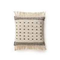 KISSENBEZUG Bahati Schwarz/Weiß 45x45 cm - Schwarz, Textil (45/45cm) - benuta Pop