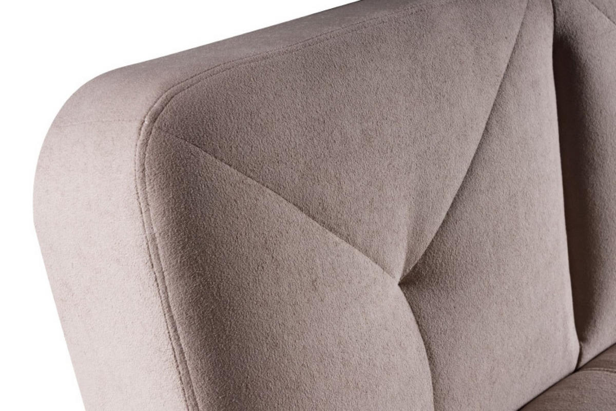 SOFA Silber-Beige ARDO Ohne Armlehnen - Beige, Textil (199/91/91cm) - Sepro Meble