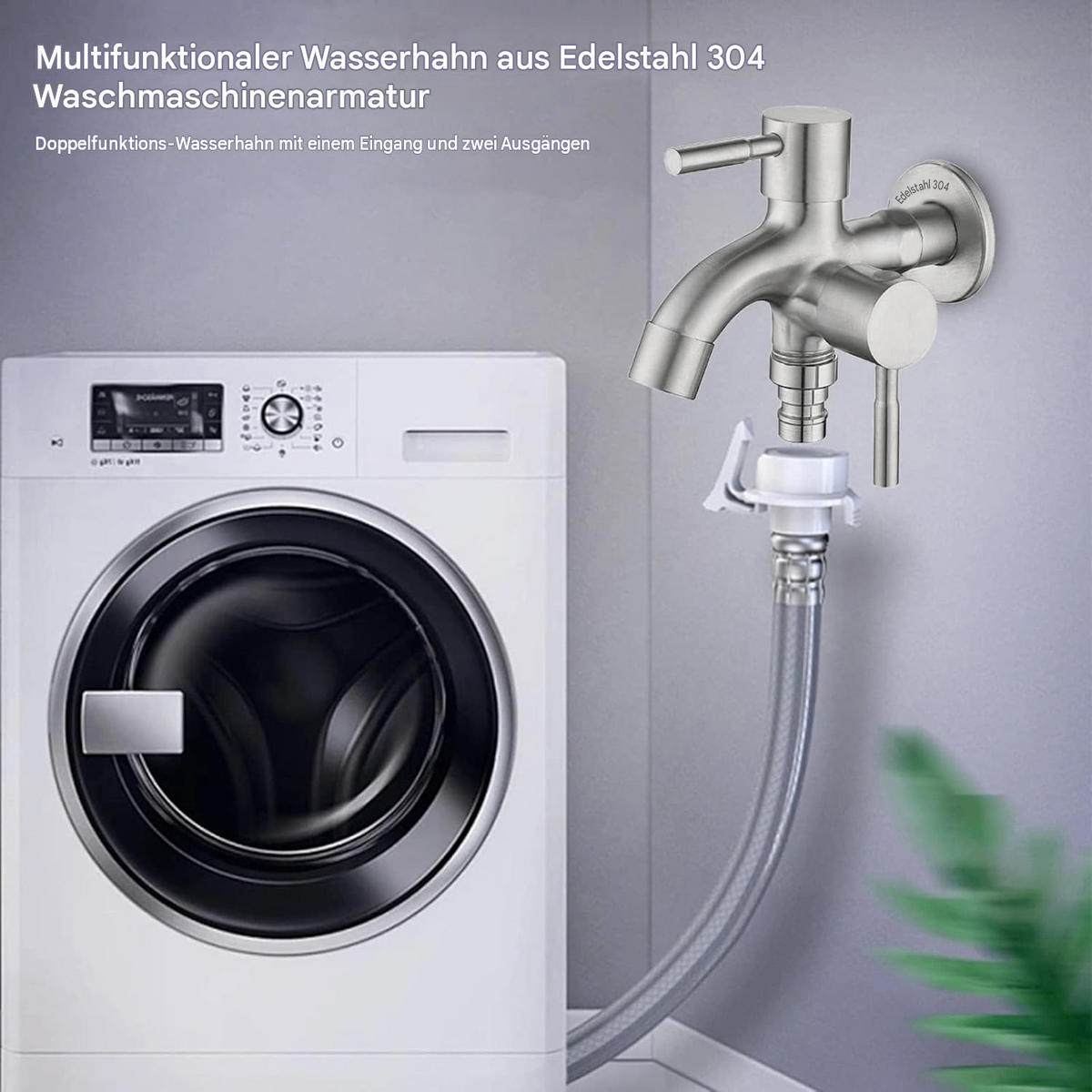 BADEZIMMERARMATUR, 14*13*7cm, doppelseitige Öffnung (spitzer Auslauf + Sieb) an der mittleren Längsseite，Silberner . - Silberfarben, Metall (14/7/13cm) - Vallsero
