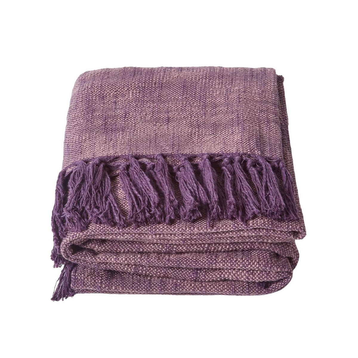 ÜBERWURF Nirvana Slub 225/255 cm, 100% Baumwolle - Lila, Textil (225/225cm) - Homescapes