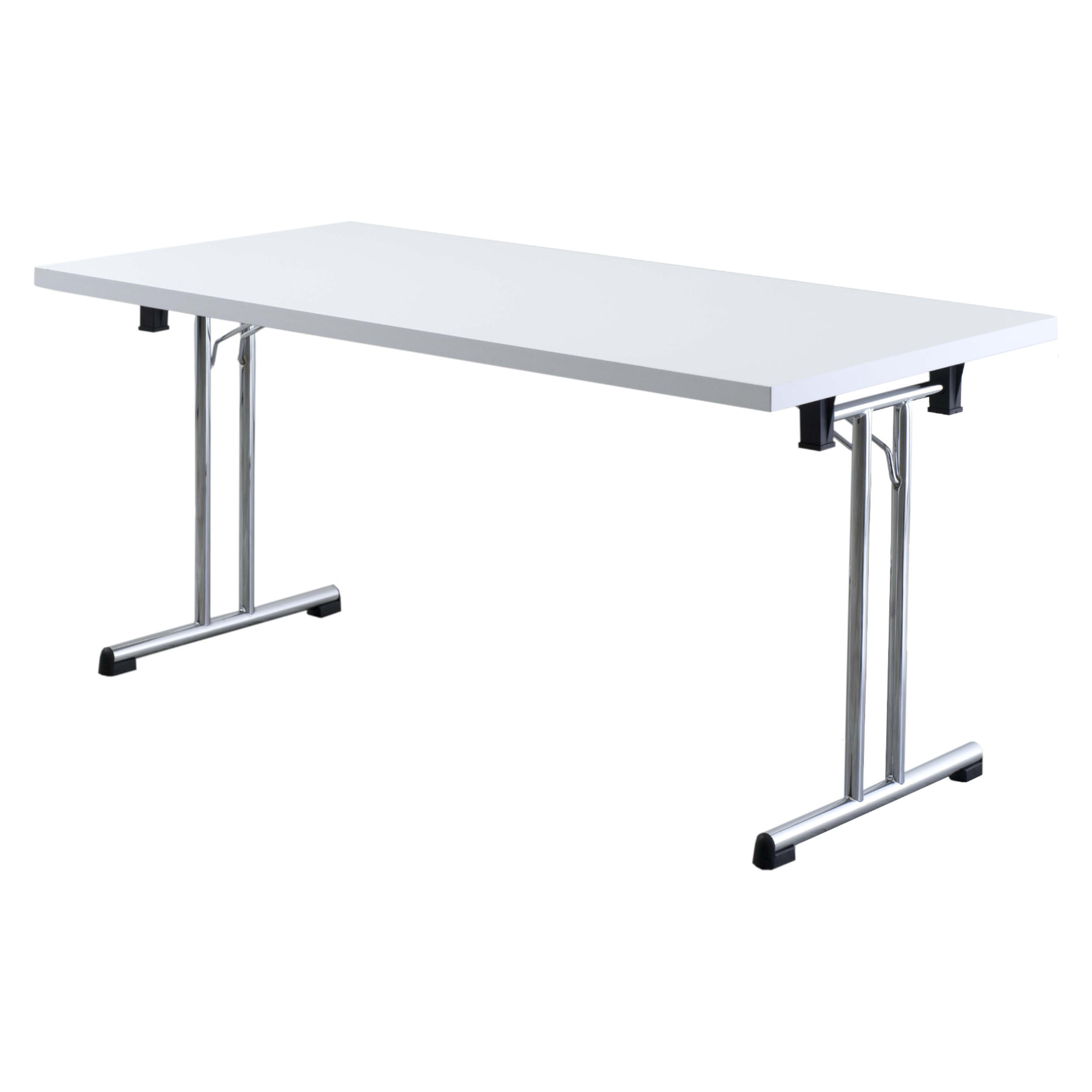 bümö KLAPPTISCH Weiß 160cm × 80cm × 75cm