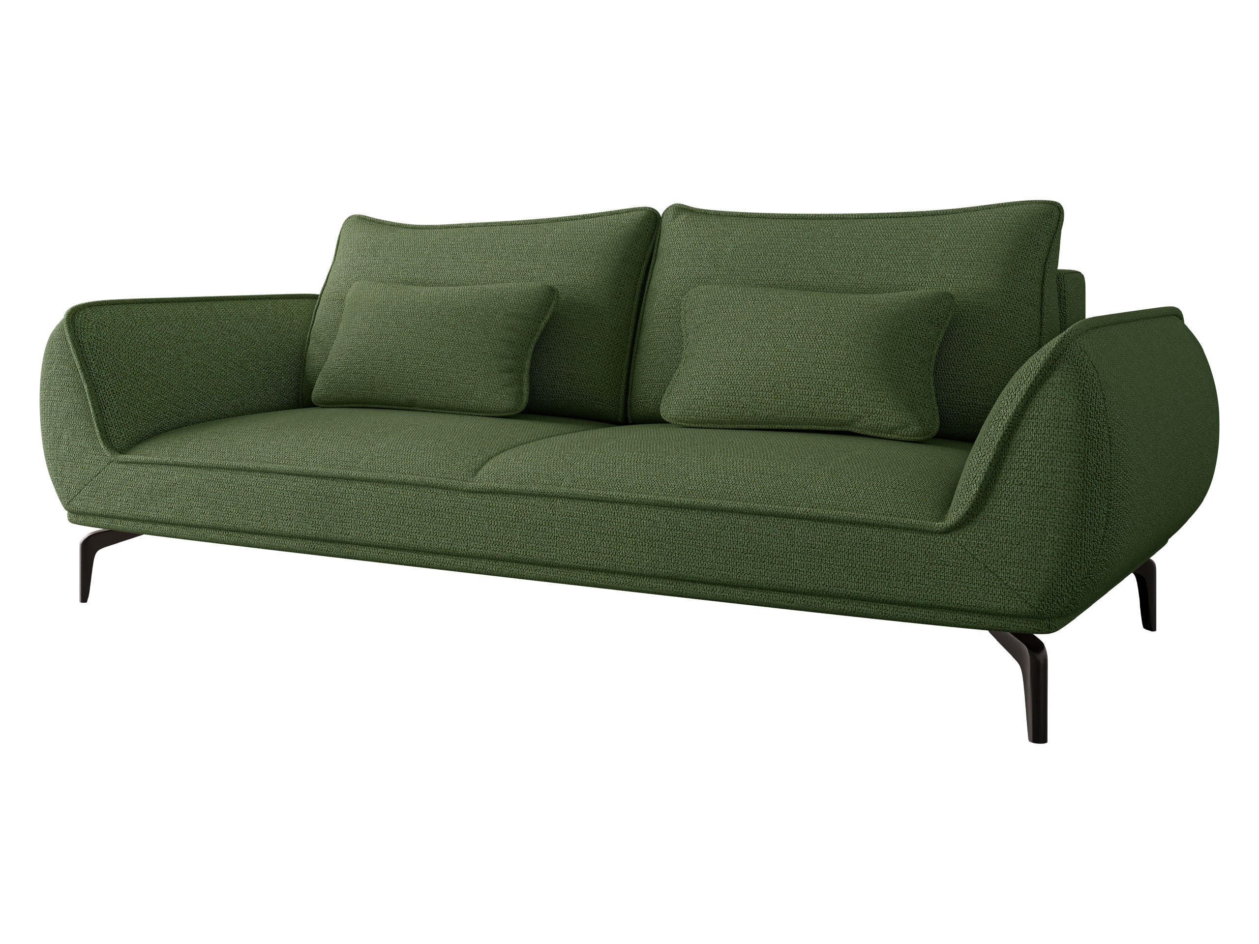 SCHLAFSOFA Cavo 3R - Schwarz/Grün, Holz/Textil (249/86/118cm) - MIRJAN24